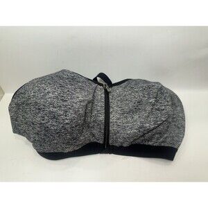 Victoria’s Secret VSX Sport 38C Zip Front Sports Bra Gray High Support